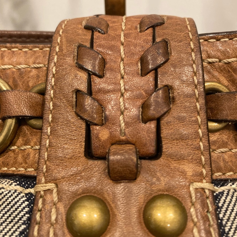 Authentic Coach Signature Denim Patchwork Hobo Bag - image 7